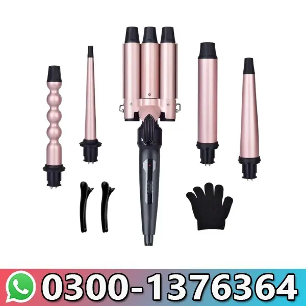Interchangeable 3 in 1 Hair Curler Wand Price in Pakistan