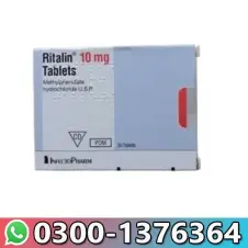 Ritalin 10mg Tablets (Methylphenidate HCL) In Pakistan
