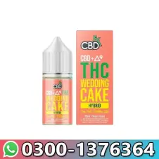 THC Vape Juice CBD+Delta-9 THC Wedding Cake Hybrid